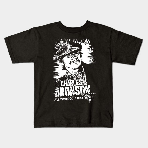 Charles Bronson Kids T-Shirt by ArtMofid